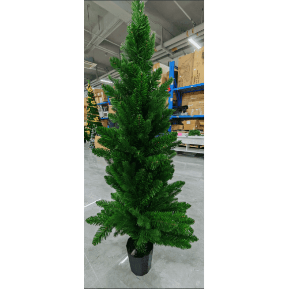 Yexmas 5FT Christmas Trees,Artificial Trees Shrubs Faux Plants Potted UV Resistant or Outdoor Indoor Door Garden Farmhouse Home Decoration