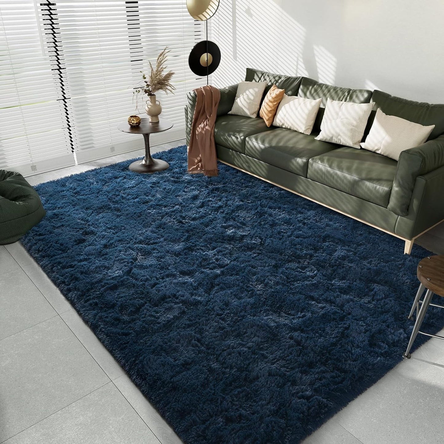 CozyDesg Oval Area Rugs,Ultra Soft Modern Throw Rugs for Bedroom,Small Area Rugs,2.6*5.3ft Shag Fluffy Carpet for Bedside Home Decor