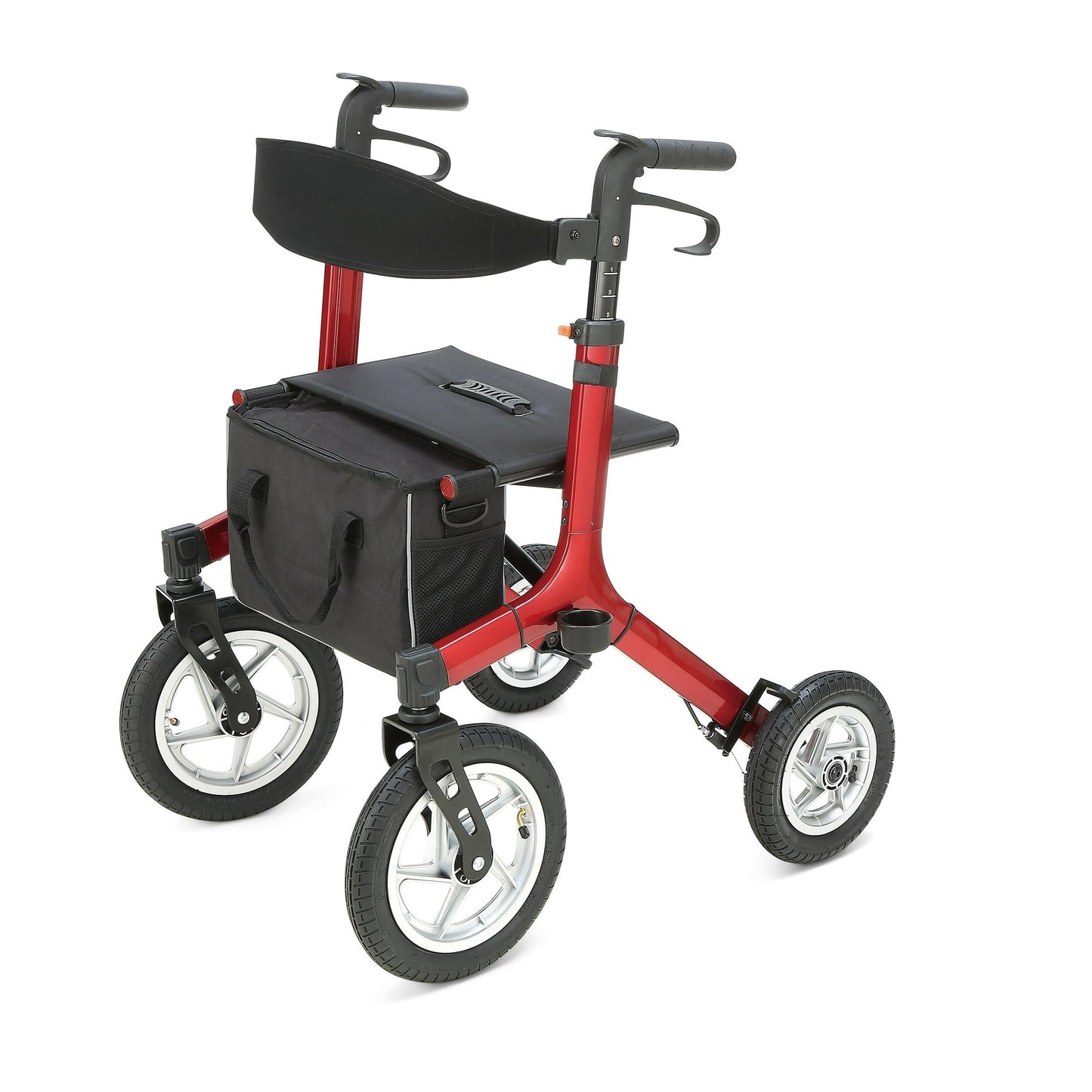 Mobility Rollator Walker for Seniors Adult with Adjustable Seat and 10" Wheels