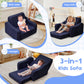 Babyeap 3-in-1 Kids Sofa,Toddler Sofa Bed Fold Out,Comfy Kids Couch,Convertible Baby Chair for Girls and Boys,Dark Blue