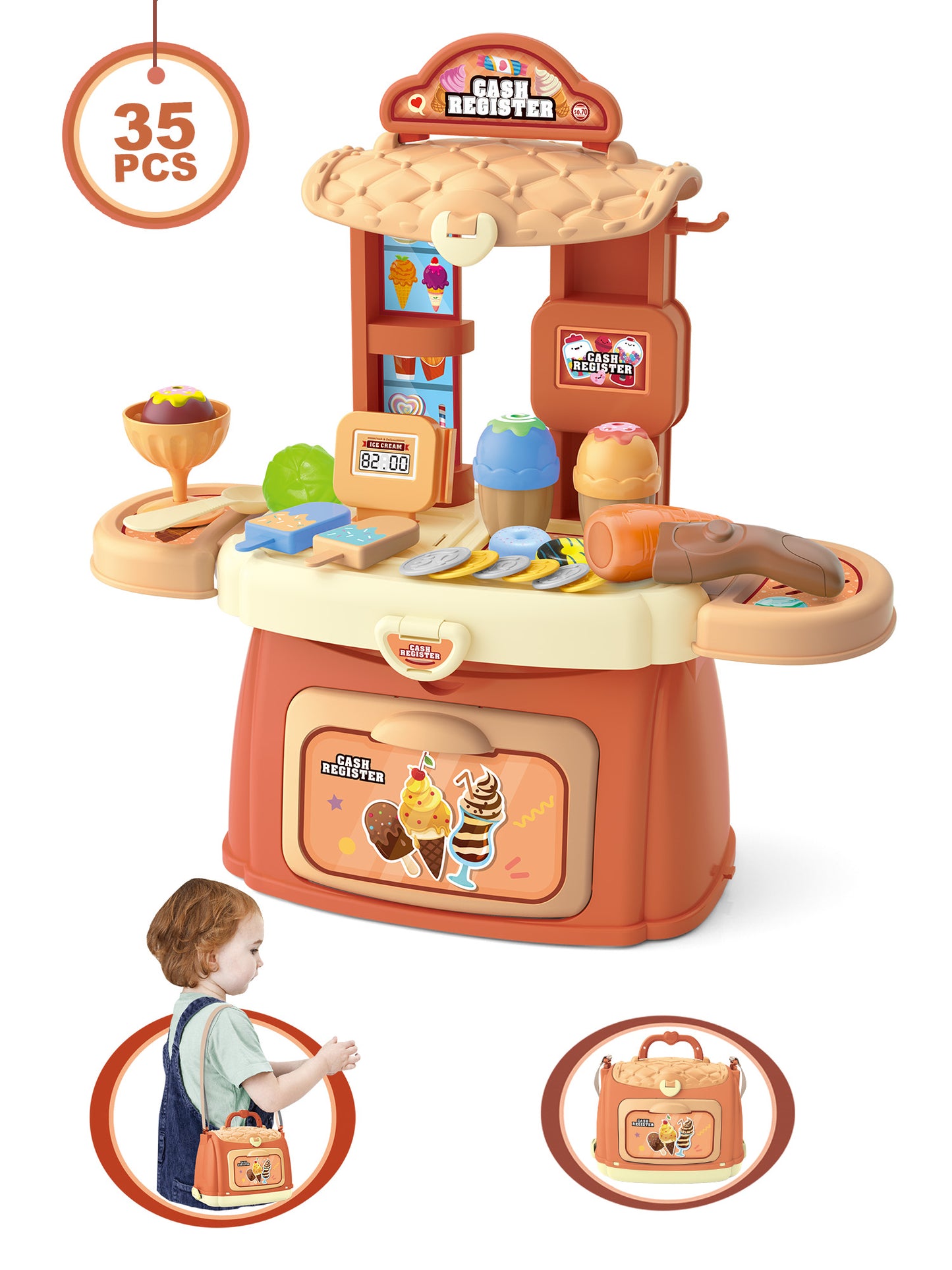 Smyths Toy Supermarket Play Set Plastic Toy W/ Shopping Cart