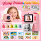 Yexmas Kids Instant Print Toys Camera, 1080P HD Digital Camera with 32GB SD Card, Thermal Print Toy Camera for Boys & Girls, Pink