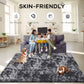 CozyDesg 5ft x 8ft Area Rugs, Soft Fluffy Area Rugs Floor Mat Floor Rugs for Living Room Bedroom Modern Decor Carpet, Dark Gray