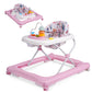 Babyeap Baby Walker,Foldable Baby Activity Walker with Wheels,Toddler Activity Centers,Removable Toys,Ages 6 Months +,Pink