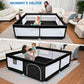 Babyeap Baby Playpen Large Play Yard Fence for Toddlers,50"x50" Dark Gray