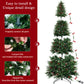 Yexmas 9ft Pre-Lit Artificial Christmas Trees,Green Xmas Tree with Large Christmas Tree Storage Bag,Pinecones, Berries, Realistic Artificial Christmas Trees for Home, Office, Party Decoration