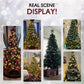 Yexmas 6ft Pre-Lit Christmas Tree, 8 Modes LED Lights, Artificial Xmas Tree with Large Storage Bag
