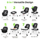 Babyeap Baby High Chair Convertible Highchair, Gray