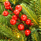 Yexmas 7.5ft Pre-Lit Artificial Christmas Trees,Green Xmas Tree with Large Christmas Tree Storage Bag,Pinecones, Berries, Realistic Artificial Christmas Trees for Home, Office, Party Decoration