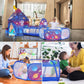 Yexmas 3 in 1 Kids Ball Pit with Play Tent and Play Tunnel, Kids Pop Up Tent for Indoor Outdoor, Toys for Boys Girls Babies Toddlers Playhouse