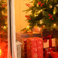 Yexmas 9ft Pre-Lit Artificial Christmas Trees,Green Xmas Tree with Large Christmas Tree Storage Bag, Berries, Realistic Artificial Christmas Trees for Home, Office, Party Decoration