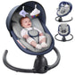 Babyeap Baby Swing for Infants, Electric Swing with Remote Control,5 Sway Speeds,Built-In Music,Pink