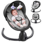 Babyeap Baby Swing for Infants, Electric Swing with Remote Control,5 Sway Speeds,Built-In Music,Pink
