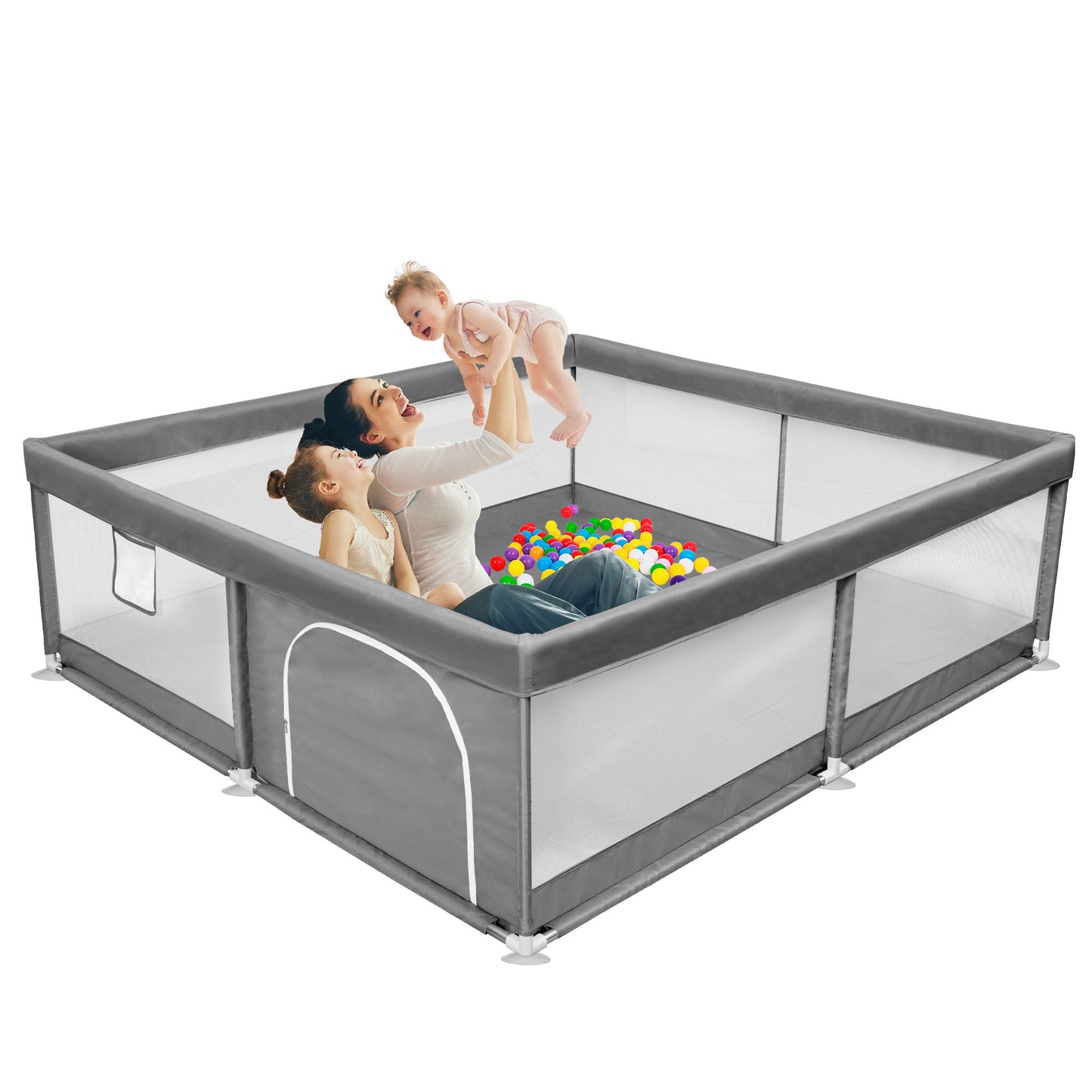 Babyeap Baby Playpen Large Play Yard Fence for Toddlers