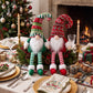 Yexmas 2pcs Gnomes Plush Christmas Decorations, Handmade Santa Gnome Doll, Stuffed Figurine Xmas Ornaments for Home Indoor Tabletop Fireplace Party Holiday Decor