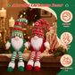 Yexmas 2pcs Gnomes Plush Christmas Decorations, Handmade Santa Gnome Doll, Stuffed Figurine Xmas Ornaments for Home Indoor Tabletop Fireplace Party Holiday Decor
