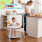 Babyeap 5-in-1 Baby Activity Center,Baby Jumper with 360° Rotating Seat and Music Toy,6 Months +