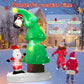 Lookfly 6FT Christmas Tree Inflatables Outdoor Decorations with Santa Claus & Penguin,Christmas Blow Up with LED Lights for Indoor Outdoor Xmas Decoration