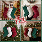 Yexmas 6pcs 20'' Christmas Stockings, Personalized Soft Plush Xmas Stockings, Large Christmas Stockings Hanging Ornaments for Xmas Tree Fireplace Party Family Holiday Decor