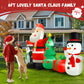 Yexmas 6FT Christmas Decorations Inflatables with Blow Up LED Lights, Santa Claus Snowman Penguin Gift Boxes & Christmas Tree for for Holiday Decor,Xmas Party,Yard, Garden and Lawn