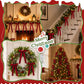 Yexmas 12pcs Burgundy Velvet Christmas Bows, Ribbon Bows Xmas Ornaments for Christmas Tree Home Party Staircase Door Wreath Garland Holiday Decor
