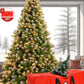Yexmas 6ft Pre-Lit Christmas Tree, 8 Modes LED Lights, Artificial Xmas Tree with Large Storage Bag