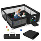 Babyeap Baby Playpen Large Play Yard Fence With Mat for Toddlers, 50"x50"