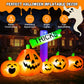 Yexmas 9FT Halloween Inflatable Decoration with TRICKS Sign and Pumpkins,Built-in LED Lights,Blow Up Halloween Yard Decor for Indoor/Outdoor Party,Yard,Lawn