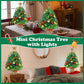 Yexmas 2PCS Pre-lit Artificial Mini Christmas Tree,30 Inch Small Tabletop Xmas Tree for Indoor Outdoor Christmas Decor
