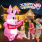 Yexmas 5ft Easter Inflatables,Blow Up Yard Decoration Happy Easter Bunny Decorations Built in LED Lights for Outdoor Lawn Garden Party