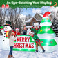 Yexmas 9FT Christmas Inflatable Snowman with Tree, Blow Up Outdoor Yard Decoration with Built-in LED Light for Yard Gardern Lawn