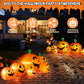 Yexmas 8 FT Halloween Inflatables Pumpkin,7 Pumpkins Halloween Outdoor Decoration with Built-in LED Lights,Halloween Blow Ups for Yard, Lawn, Garden Decor