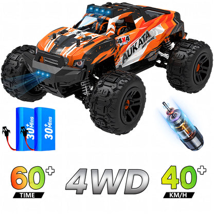 Yexmas 1:16 High-Speed RC Car,40KM/H All Terrain Remote Control Car,2 Batteries Gifts Toys for Kids Adults