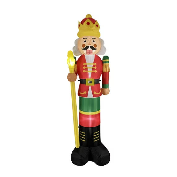 Yexmas 12FT Giant Inflatable Nutcracker – Lighted Christmas Soldier for Yard, Lawn, Patio & Indoor Holiday Xmas Party Decorations