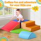 Lookfly 5-Piece Soft PU Leather Toddlers Climbing Toys,Play Set Indoor Baby Climbing Toysclimbing Foam Blocks for 1-3