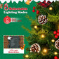 Yexmas 2PCS Pre-lit Artificial Mini Christmas Tree,24 Inch Small Tabletop Xmas Tree for Indoor Outdoor Christmas Decor