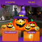 Yexmas 7.5FT Halloween Inflatable Pumpkin,Halloween Blow Ups with Witch Hat for Party Yard, Garden, Lawn, Indoor Outdoor Halloween Decor