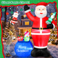 Yexmas 8FT Christmas Inflatable Santa Claus with Big Gift Bag and Christmas Tree Outdoor Decorations,Built-in LED Light,Blow Up Xmas inflatables for Front Back Yard Garden Lawn
