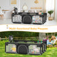 babyeap Baby Playpen,73 Inch Extra Large Baby Playard,Playpen for Babies and Toddlers With Basketball Hoop,Children Kids Play Fence for Indoors Outdoors,Black 2