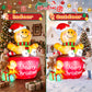 Yexmas 6FT Christmas Inflatable Gingerbread Man in Hot Cocoa Mug Blow Up Decor with LED Lights, Candy Cane, Marshmallows and Gift Box,  for Yard, Lawn,Garden