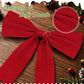 Yexmas 24pcs Burgundy Velvet Christmas Bows, Xmas Ribbon Bows Ornaments for Christmas Tree, Gift Wrapping,Crafts,Party, Wreath Garland Holiday Decor