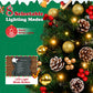 Yexmas 2PCS Pre-lit Artificial Mini Christmas Tree,24 Inch Small Tabletop Xmas Tree for Indoor Outdoor Christmas Decor