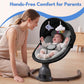 Babyeap Baby Swing for Infants, Electric Swing with Remote Control,5 Sway Speeds,Built-In Music,Pink