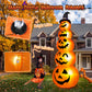 Yexmas 10ft Halloween Inflatable Pumpkins Outdoor Decor with Black Cat Tombstone and Spectre,Built-in LED Lights,for Halloween Party,Yard,Garden,Lawn