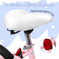 Enjoyrun 16" Kids Bike,Girls Bike with Training Wheels,Basket and Doll Seat,Bicycle for Children Ages 5-8,Pink