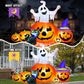Yexmas 8FT Halloween Inflatable Decoration with Ghost, Black Cat and Pumpkins,Built-in LED Lights, Blow Up Halloween Yard Decor for Indoor/Outdoor Party,Yard, Lawn
