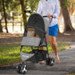 Zoolike 3 Wheel Pet Stroller Cat Dog Stroller Foldable Jogging Travel Perros Carrier for Small Medium Dogs，Puppy Stroller,Black