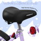 Enjoyrun 16" Kids Bike,Girls Bike with Training Wheels,Basket and Doll Seat,Bicycle for Children Ages 5-8,Purple