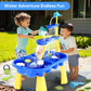 Yexmas Sand Water Table for Toddlers, Sand Table and Water Play Table, Kids Table Activity Sensory Play Table Beach Sand Water Toy 37 Pcs Accessories Outdoor Backyard for Baby Kids Children Gift