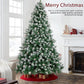 Yexmas 6ft Pre-Lit Christmas Tree, 8 Modes LED Lights, Artificial Xmas Tree with Large Storage Bag